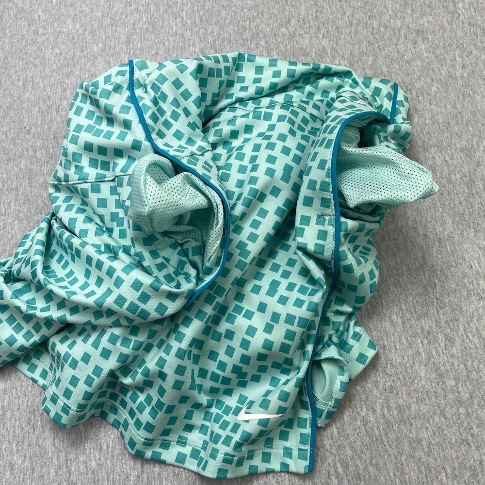 NWT Nike Golf Womens Dri-FIT Polo Shirt and Skort Set Teal Geometric Tennis XS - Picture 9 of 13